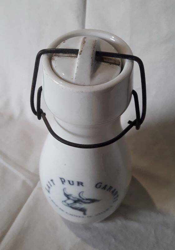 Advertising milk bottle