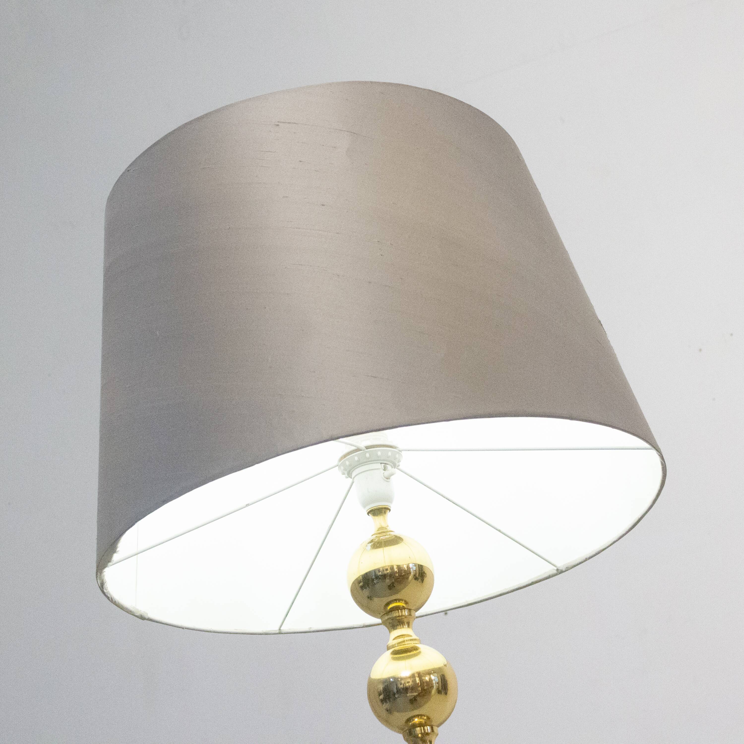 Scandinavian brass lampadair 1970