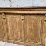 Old oak restaurant bar counter from the early 20th century