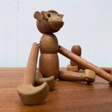 Danish mid-century wooden monkeys, set of 3