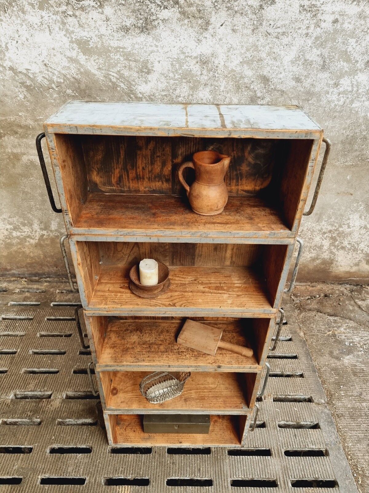 Industrial cabinet bookcase
