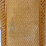 Vintage bamboo bookcase with drawers, 1980s