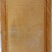 Vintage bamboo bookcase with drawers, 1980s