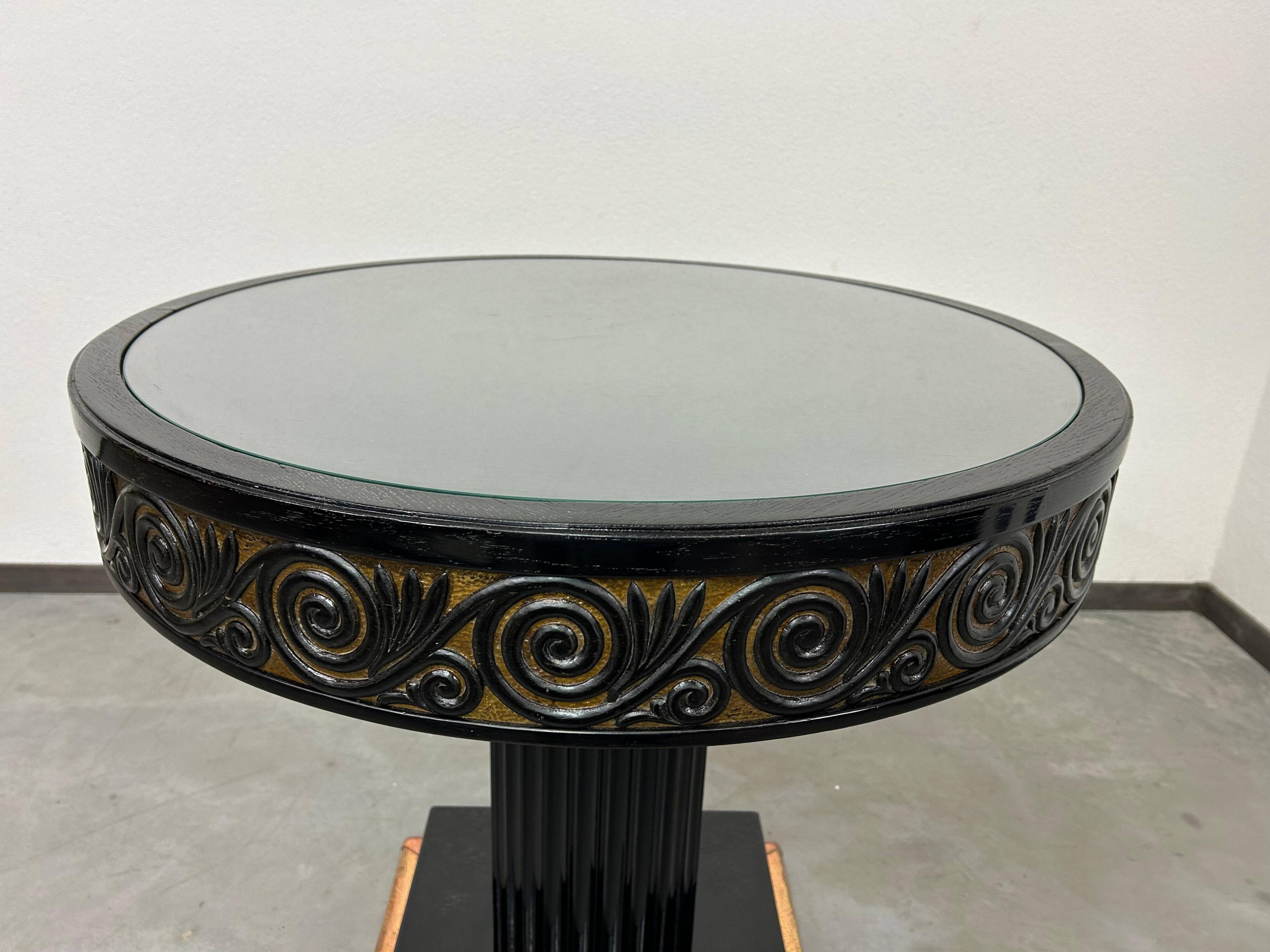 Black Jugendstil coffee table
