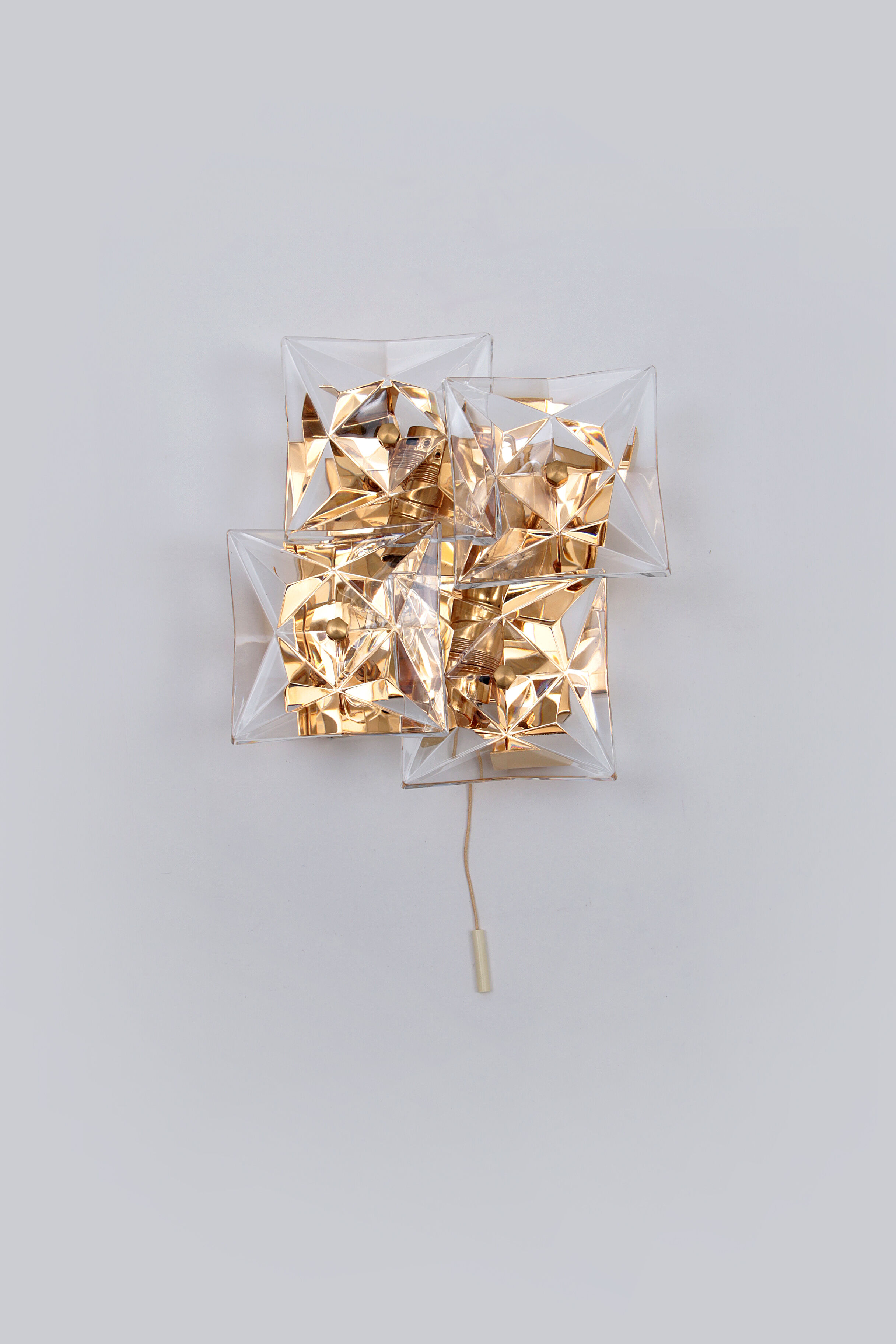 Kinkeldey wall lamp Gold-Plated Germany 1970