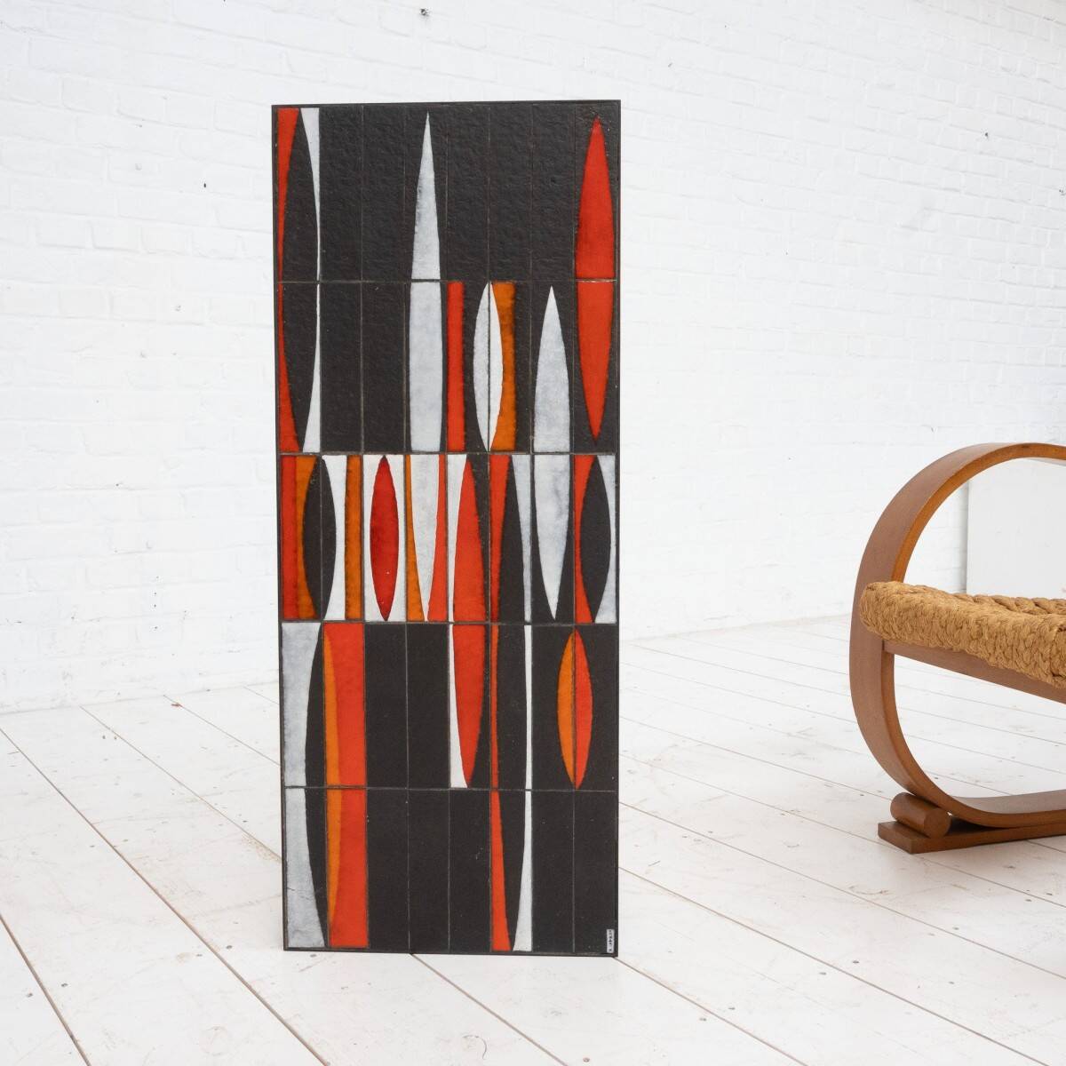 CERAMIC NAVETTE COFFEE TABLE BY ROGER CAPRON 1960