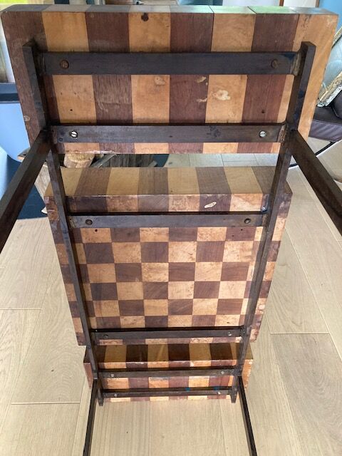 Table 50/60 wooden chess game of end