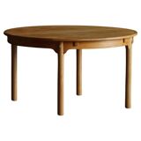 Børge Mogensen, "Øresund" dining table in oak and brass, Mid-century modern, 1950s