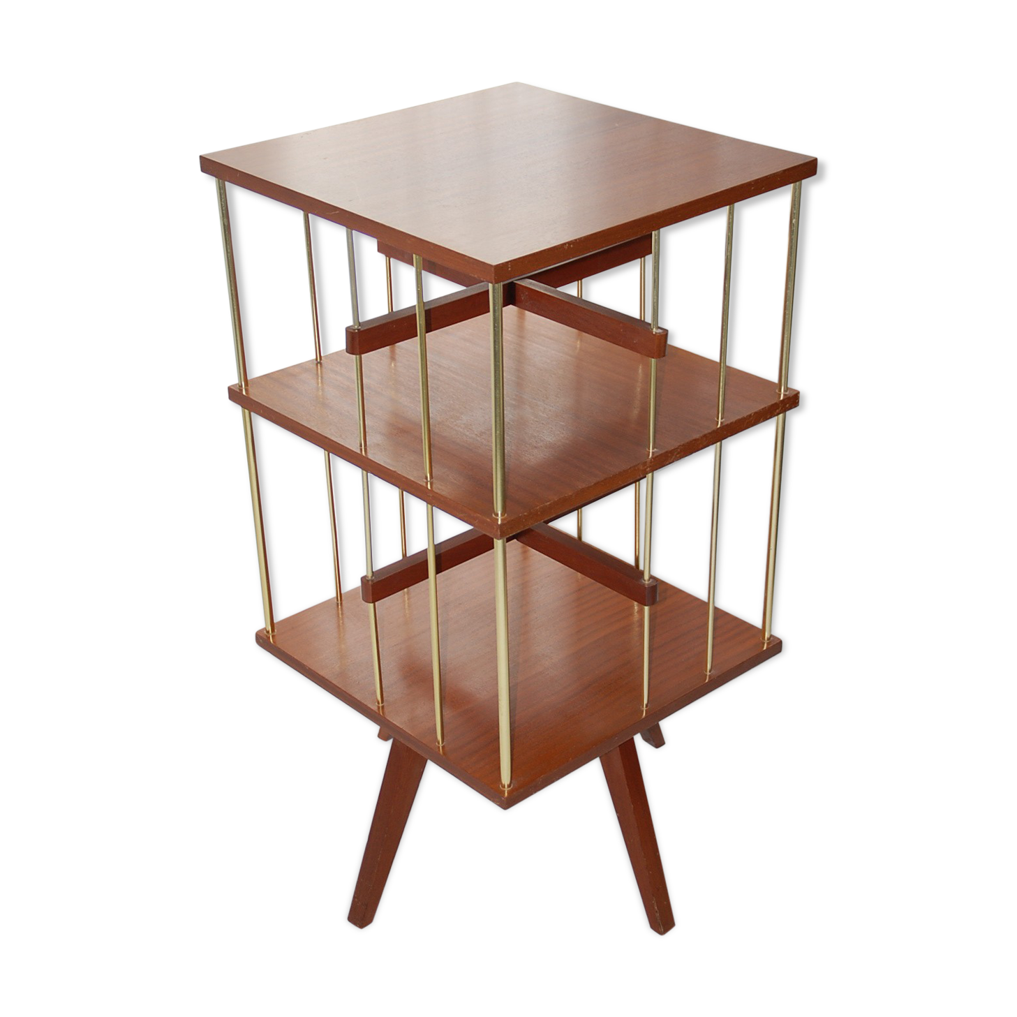 Rotating bookcase of the 1950s