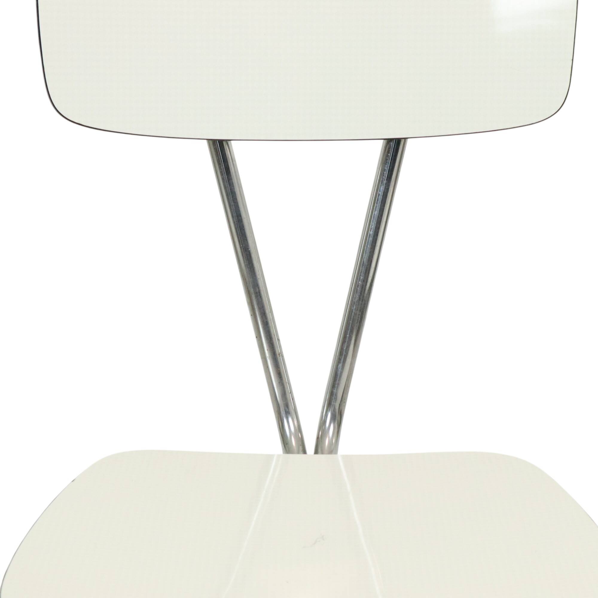 Set of 6 Gray Formica Chairs Chrome Dining Room Chairs Sixties