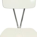 Set of 6 Gray Formica Chairs Chrome Dining Room Chairs Sixties