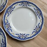 Set of 6 Villeray de Luneville dessert plates