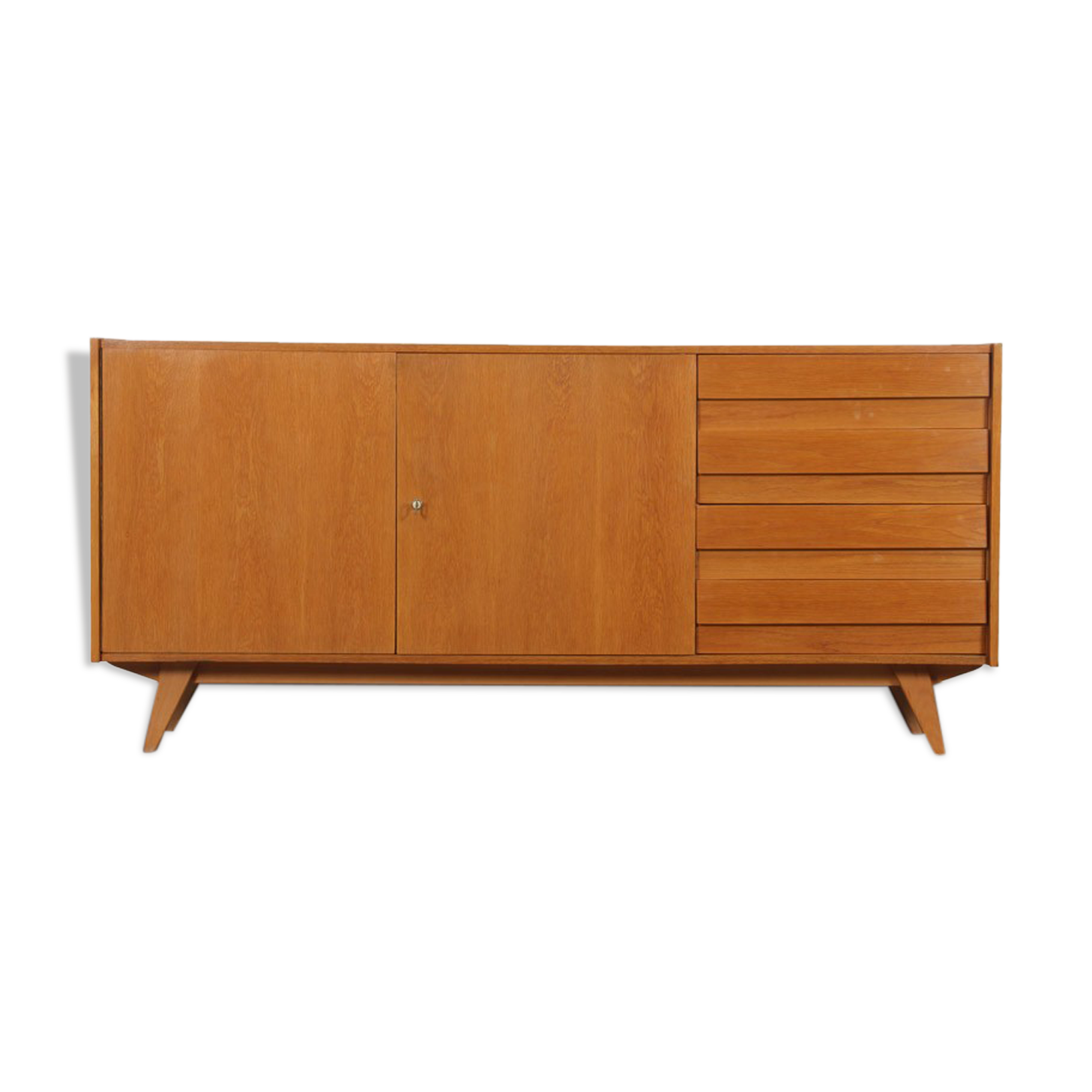 Oak row, U-460 model, Jiroutek for Interier Praha, 1960