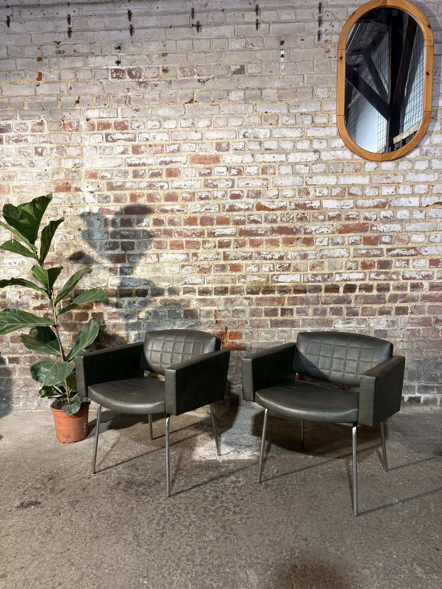 Pair of armchairs by Pierre Guariche, Meurop.