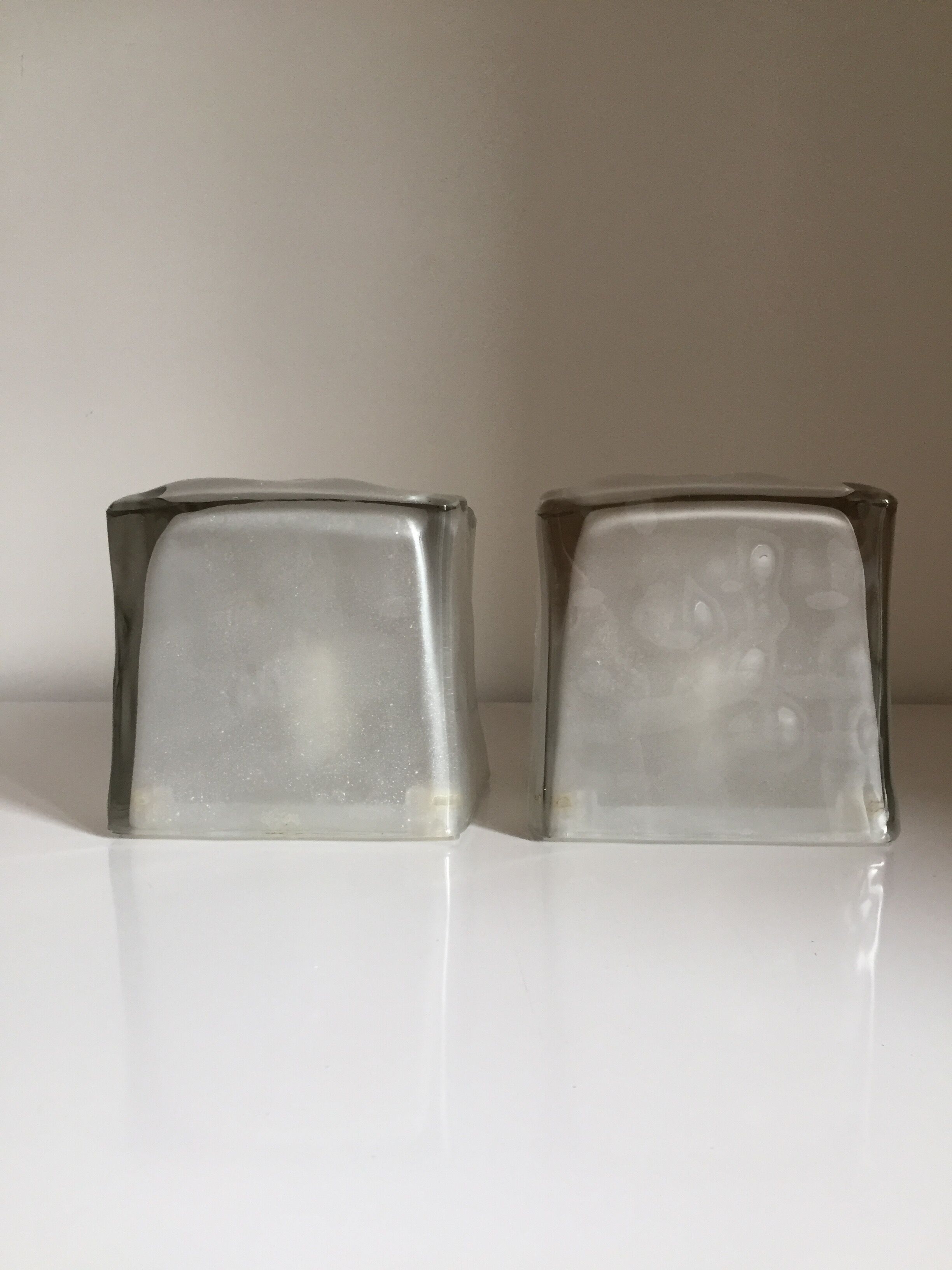 Ice cube lamp iviken, vintage design ikea, year 1990