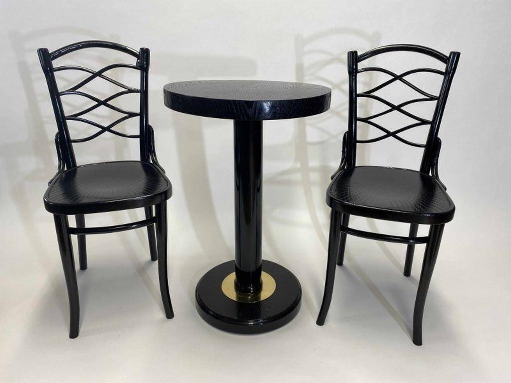 Black Thonet side table