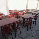 Bistro lot 9 tables and 16 chairs mahieu Jule bry