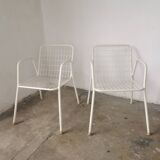 Pair of EMU Metal Chairs, Rio model