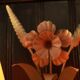 Applique murale florale vintage à deux lumières