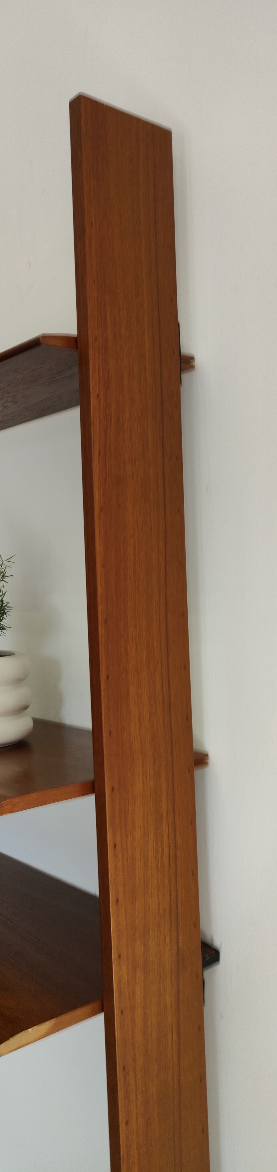 Mid-century vintage library wall shelf