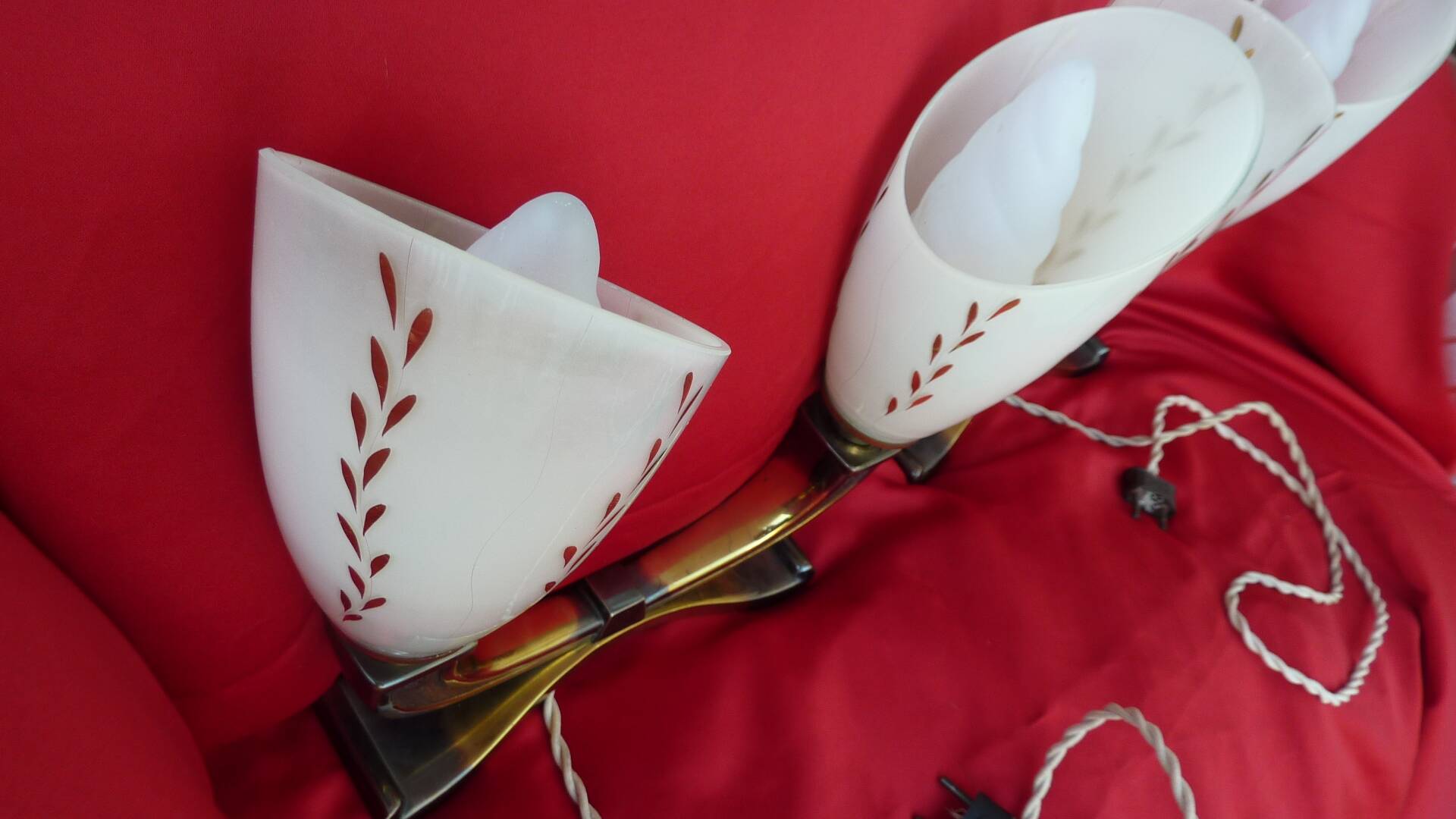 paire de lampes de table art déco