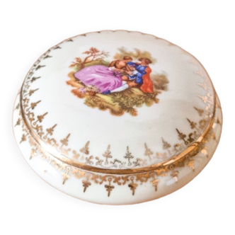 Bonbonnière en porcelaine de limoges