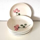 Villeroy and Boch soup and deep plates, rose pattern