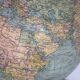 Globe vintage 1950 terrestre Girard et Barrère et Thomas - 46 cm