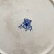 Gien earthenware plate with peony decoration