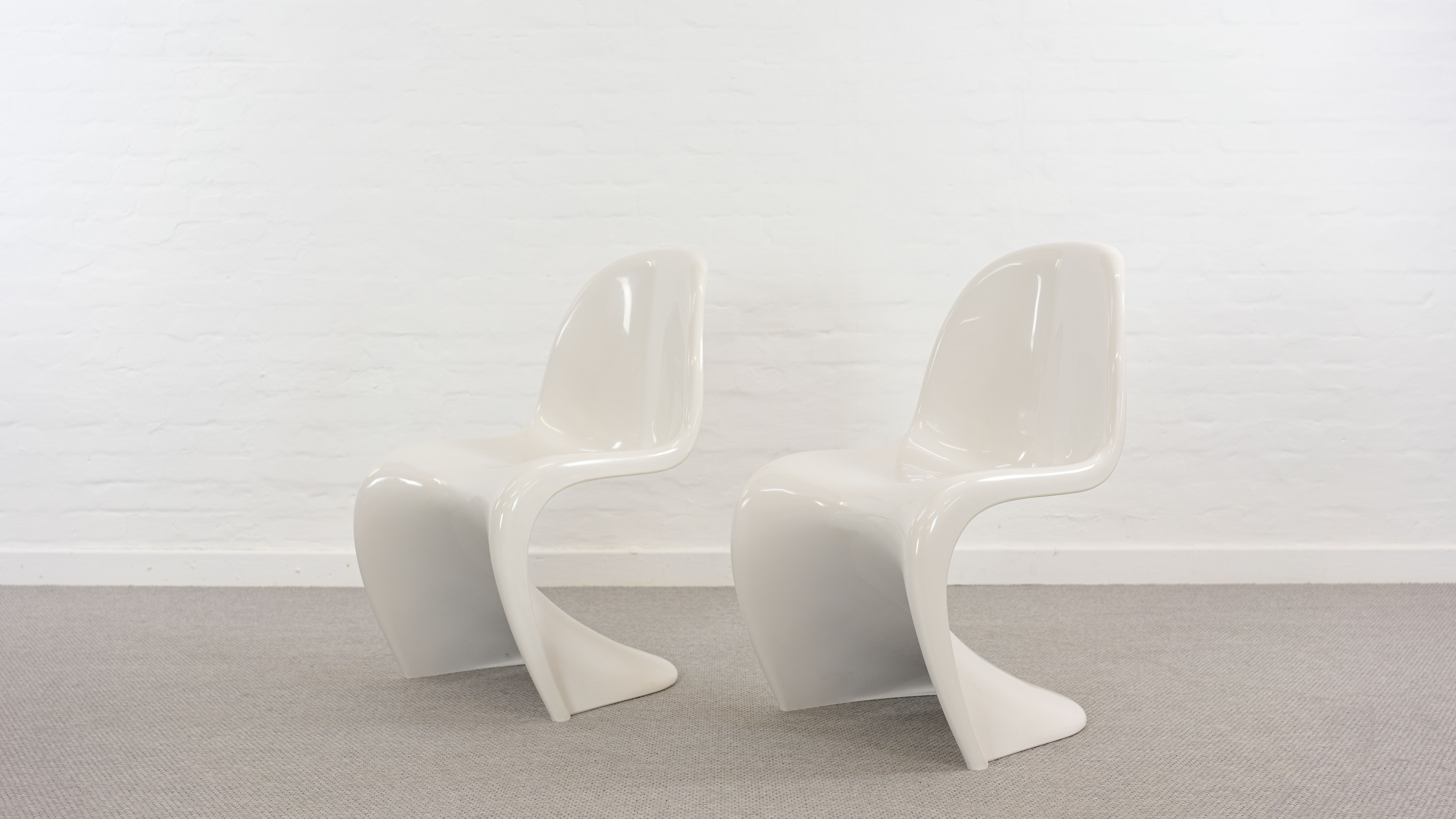 Pair of Panton Chairs by Verner Panton for Fehlbaum / Herman Miller 1976