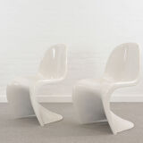 Pair of Panton Chairs by Verner Panton for Fehlbaum / Herman Miller 1976