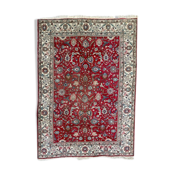Large vintage Persian carpet tabriz 244x344 cm