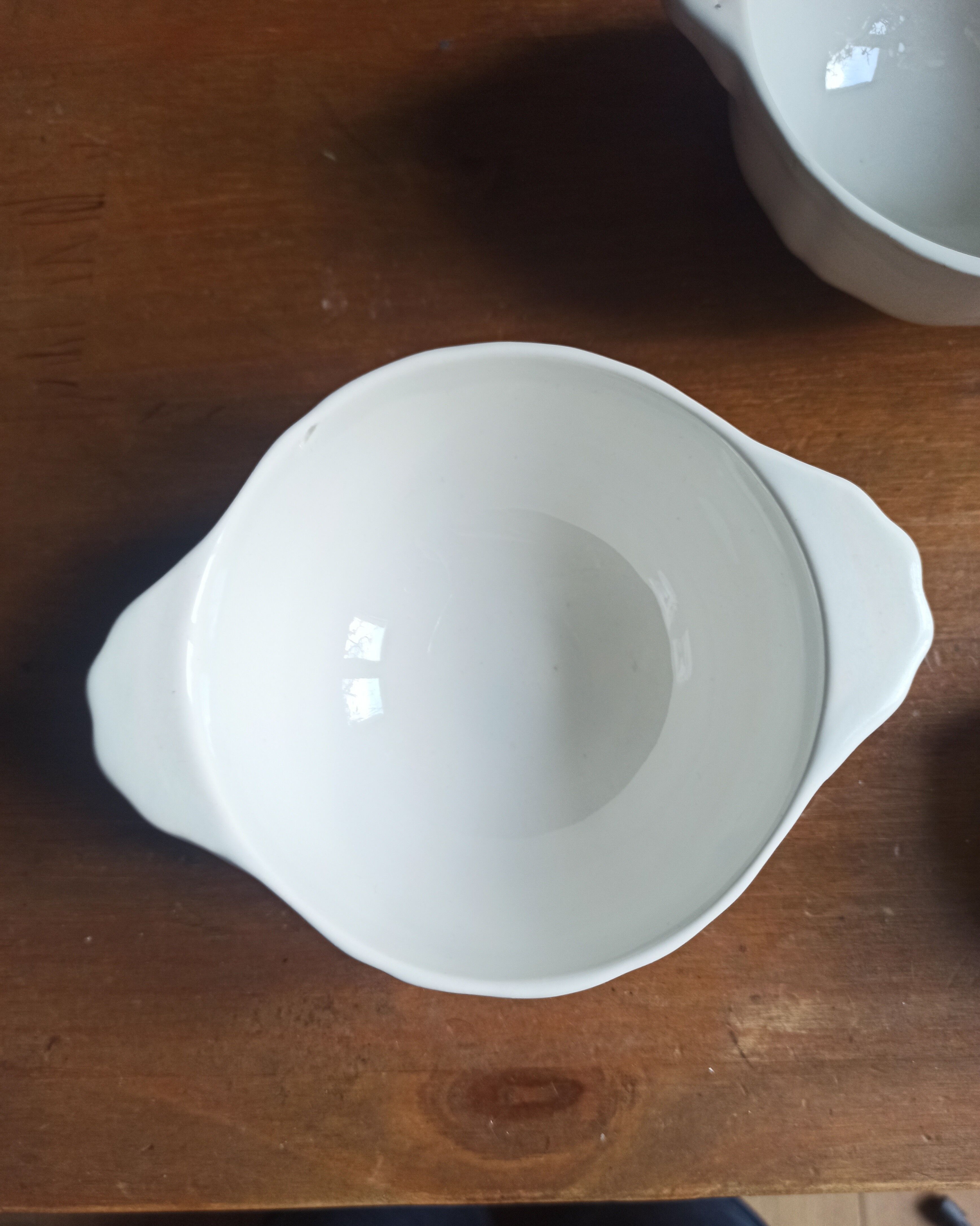 Bols en faience blancs de Gien