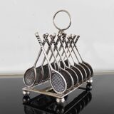 Tennis toast holder