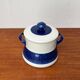 Grand Terrine Couvercle de Pot Suédois du Milieu du Siècle Koka Blue Bla par Hertha Bengtson pour Rörstrand, années 1950