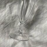 6 antique crystal champagne flutes and stemmed glasses