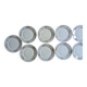 8 assiettes plates Badonviller Chaville
