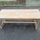 Renovated extendable farmhouse dining table in solid oak, 1950, 200cm.