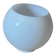 Globe lampshade in white opal, open for wall lamp chandelier, 20 cm.