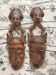 Couple de masques Sculptés en bois Afrique 1950