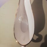 L'Amandinoise iron terracotta floral pattern gravy boat