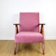 Vintage armchair B-310 VAR pink Jade structural 1970s - 2 pieces available