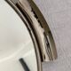 Art Deco top silver metal and mirror