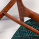 Green velvet Mid-Century chair designed by Rajmund Hałas, Poland, 1960s.