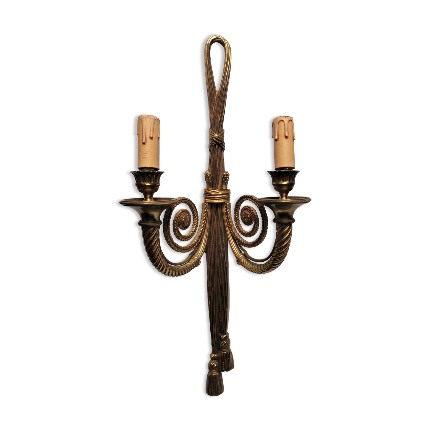 Louis XVI style bronze wall light