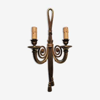 Louis XVI style bronze wall light