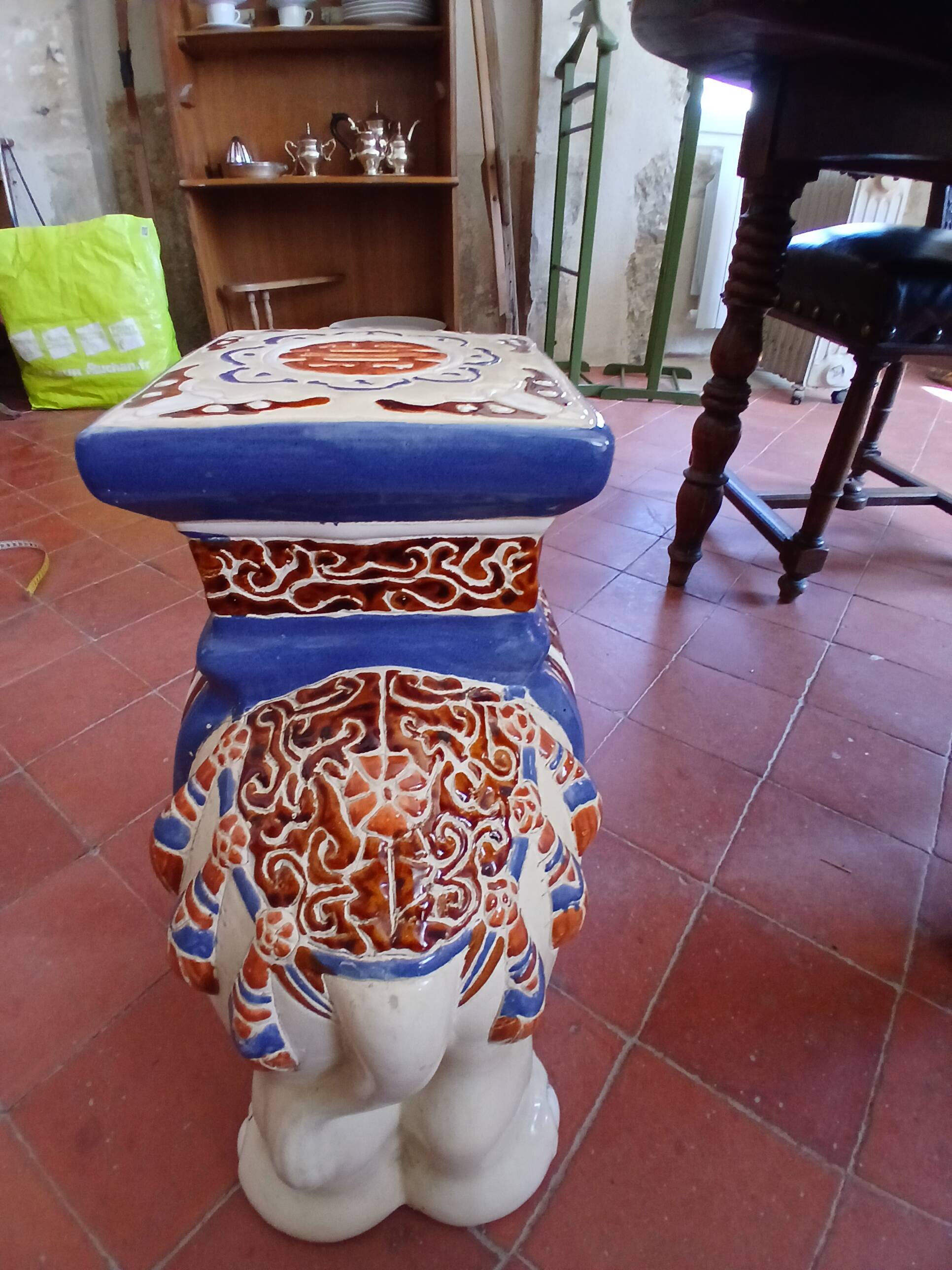 elephant plant stand