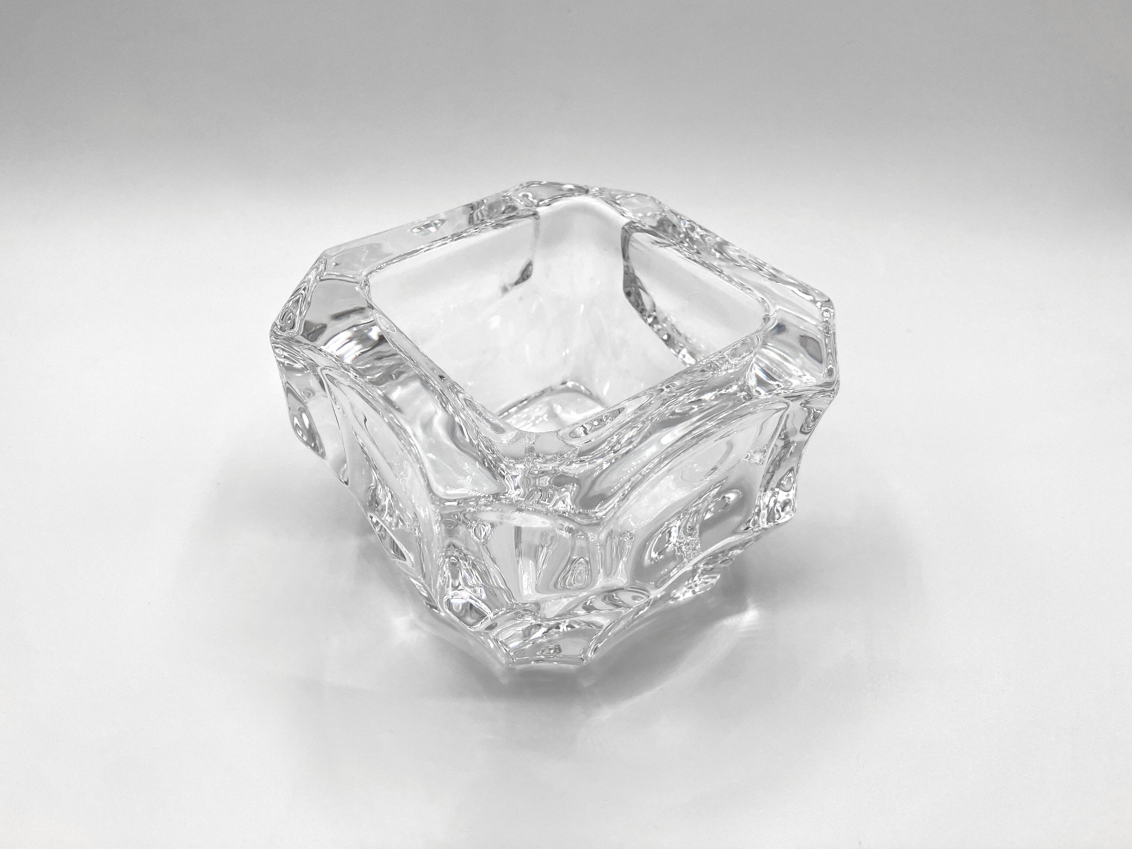 Very thick Sèvres crystal empty pocket • Perfect condition • 90s