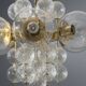 Lustre en laiton et verre du milieu du siècle, Europe, années 1960