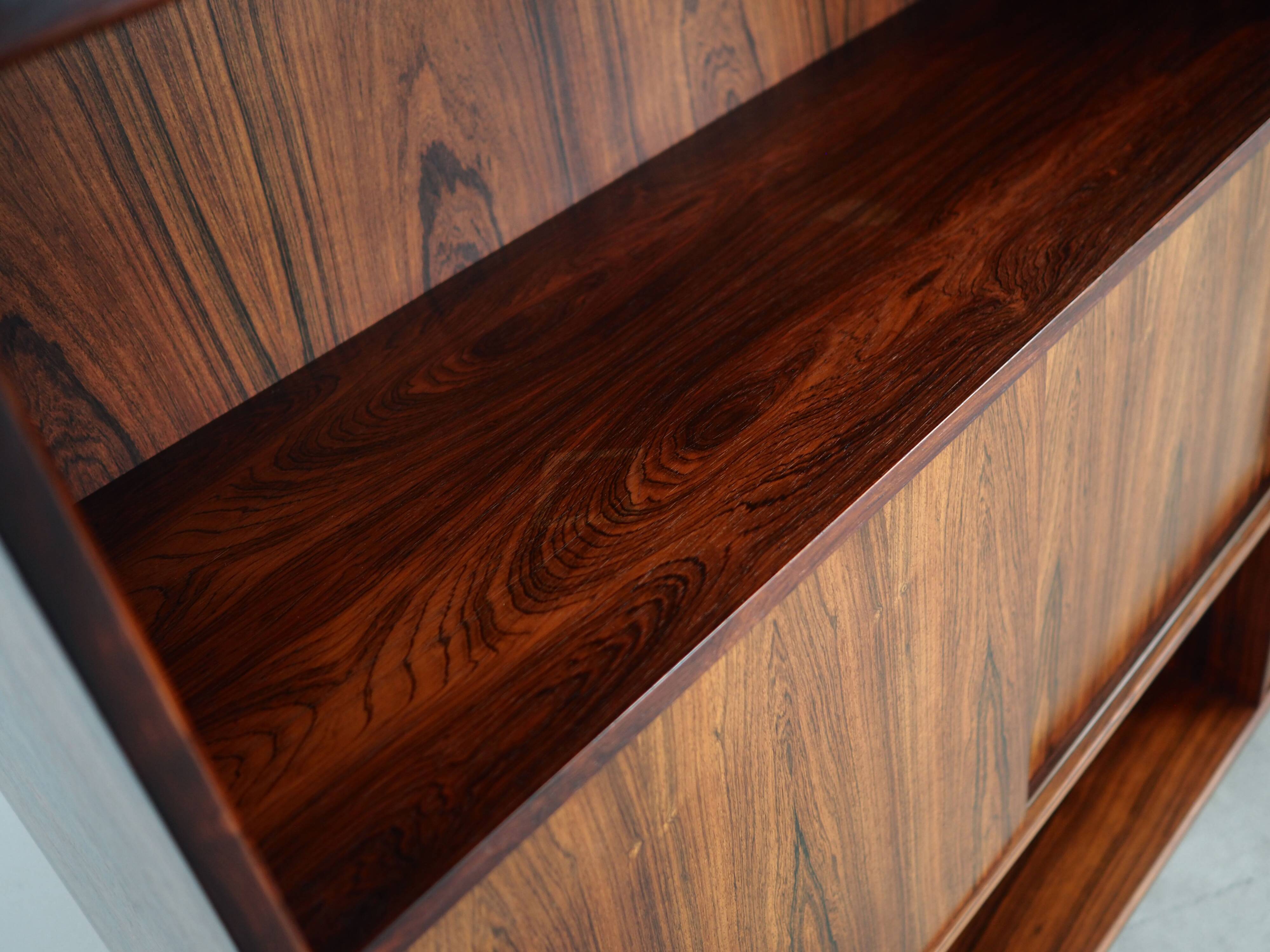 Rosewood bookcase, Danish design, 1970s, designer: Erik Jensen, production: Westergaards Møbelfabrik